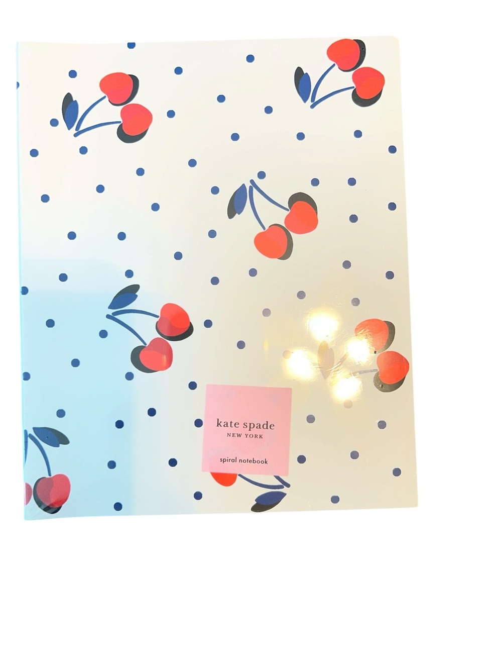 kate spade New York Cherry Polka Dot Spiral Notebook
